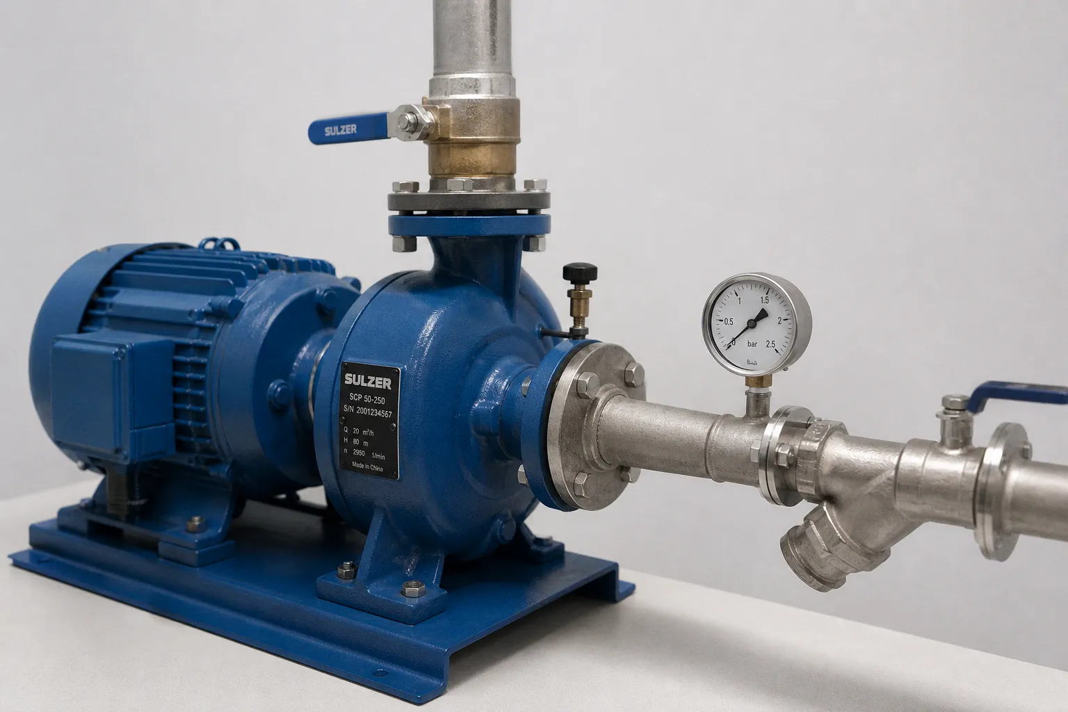 Centrifugal pump priming data checklist before first startup