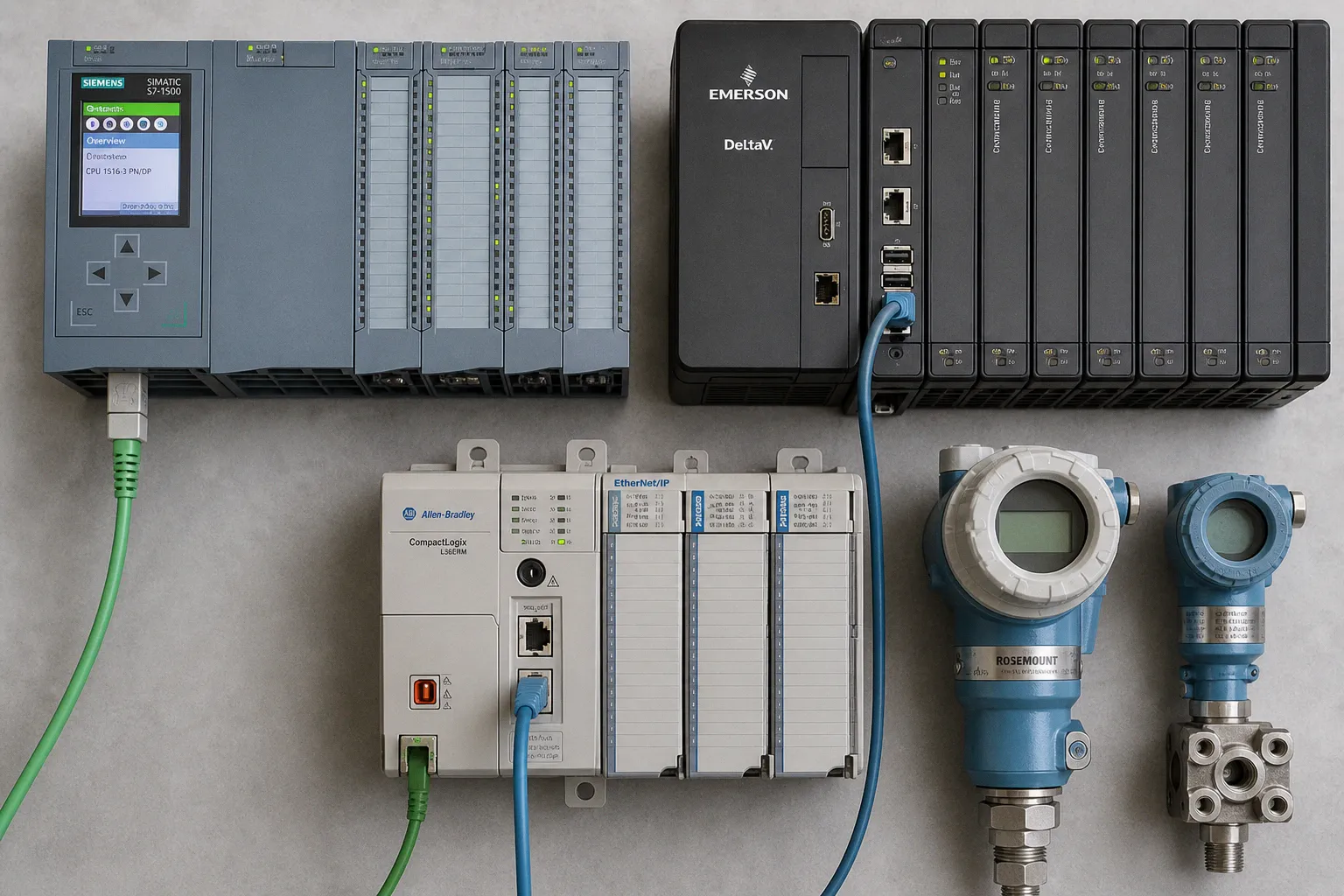 Distributed control systems versus programmable logic controllers for plant automation