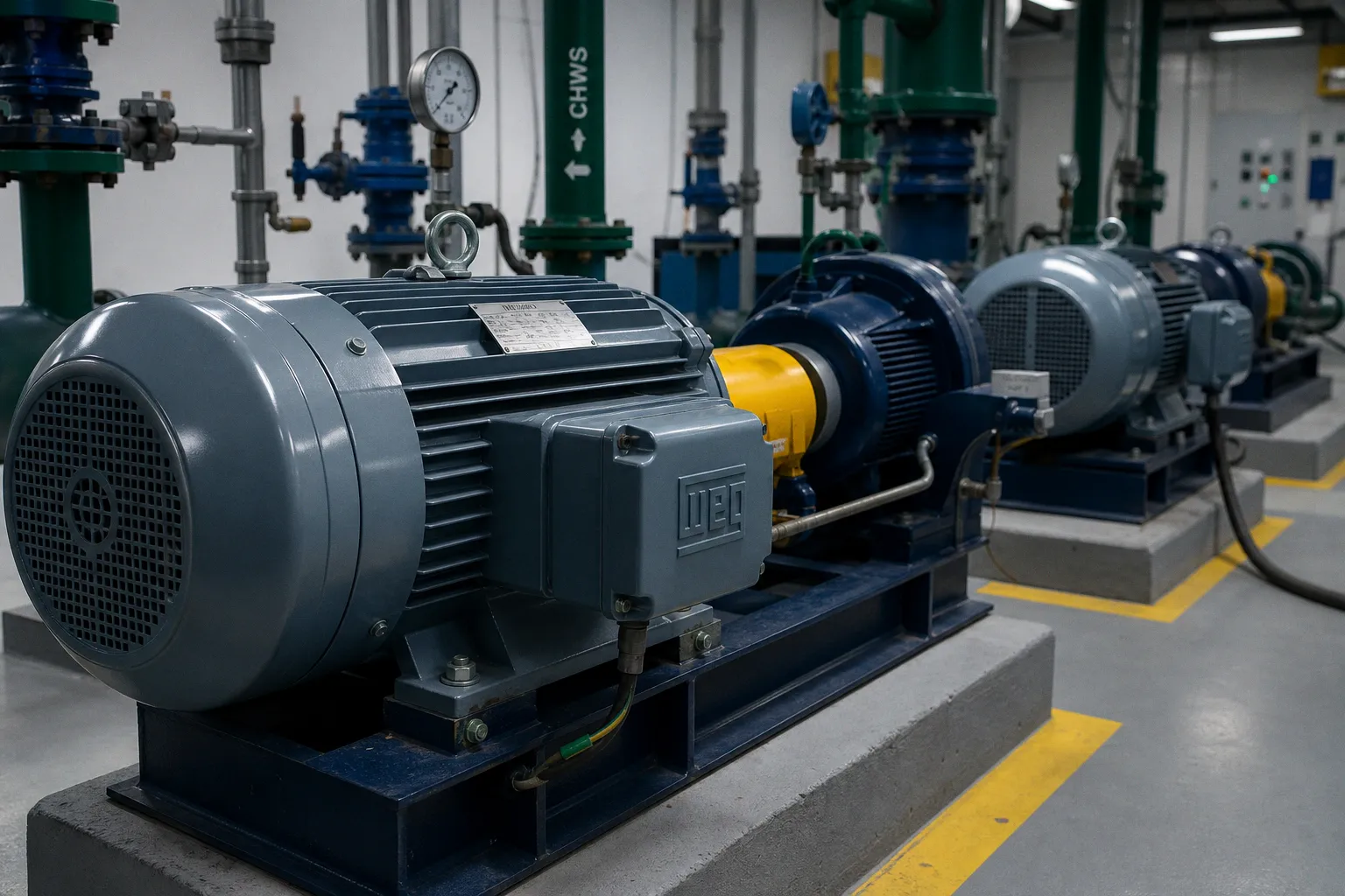 Pump motor temperature rise limits for safe industrial operation