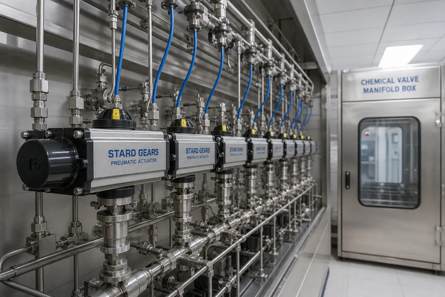 STARD GEARS Pneumatic Actuators Engineered for Corrosive Chemical Valve Control