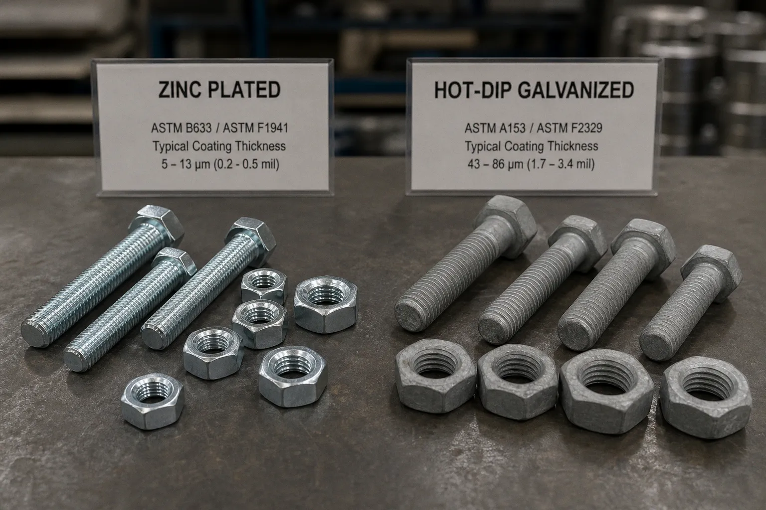 Zinc plating or hot-dip galvanizing for industrial fasteners?